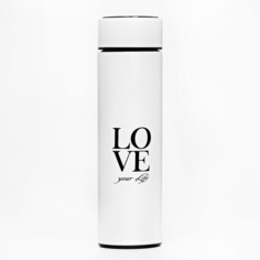 Термос, 500 мл, basic love, с ситечком, с датчиком температуры, сохраняет тепло 8 ч Мастер К.
