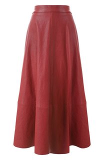 Кожаная юбка Brunello Cucinelli
