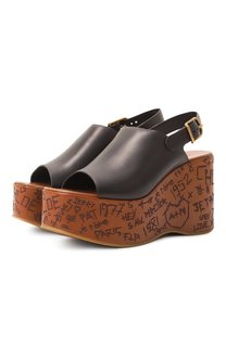 Кожаные босоножки Maxime Chloé