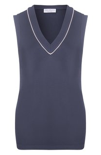 Хлопковый топ Brunello Cucinelli