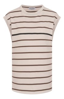 Хлопковая футболка Brunello Cucinelli