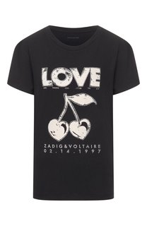 Хлопковая футболка Zadig and Voltaire