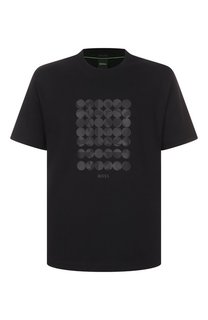 Хлопковая футболка BOSS Green