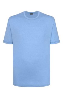 Футболка из шелка и хлопка Kiton