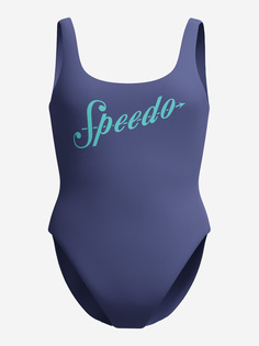 Купальник слитный женский Speedo Logo Deep, Синий