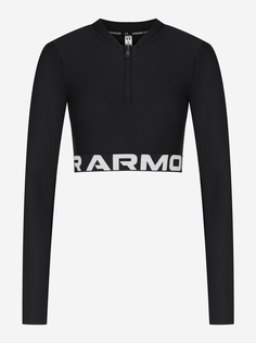 Лонгслив женский Under Armour Heatgear Rib, Черный