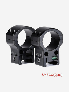 Кольца Sunwayfoto SP-3032 (2шт) на Weaver/Picatinny, 30мм, средние, черные, матовые, Черный