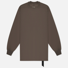 Мужской лонгслив Rick Owens DRKSHDW Hollywood Jumbo, цвет коричневый, размер S