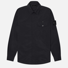 Мужская рубашка Stone Island Nylon Smerigliato Ghost, цвет чёрный, размер M