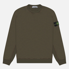 Мужская толстовка Stone Island Malfile Fleece Old Effect, цвет оливковый, размер M