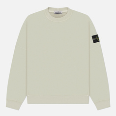 Мужская толстовка Stone Island Organic Cotton Diagonal Fleece Old Effect, цвет бежевый, размер S