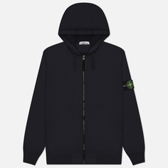 Мужская толстовка Stone Island Organic Cotton Fleece Zip Hoodie, цвет синий, размер S
