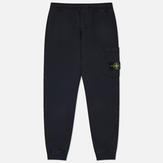 Мужские брюки Stone Island Organic Cotton Fleece, цвет синий, размер M