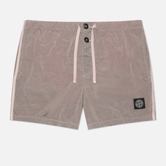 Мужские шорты Stone Island Nylon Metal In Econyl Slim, цвет розовый, размер S
