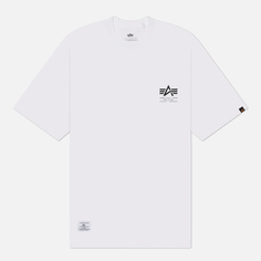 Мужская футболка Alpha Industries Garment Type, цвет белый, размер S