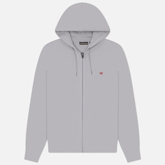 Мужская толстовка Napapijri Balis Summer Full-Zip Hoodie, цвет серый, размер S