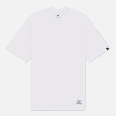 Мужская футболка Alpha Industries Essential Relaxed, цвет белый, размер S