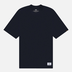 Мужская футболка Alpha Industries Essential Relaxed, цвет синий, размер S