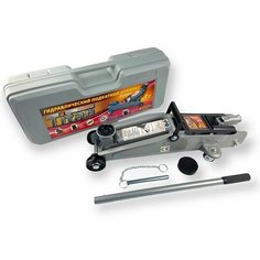 Домкрат подкатной 3т Titan (135 - 385 мм) в кейсе с фиксатором, ZQ35001