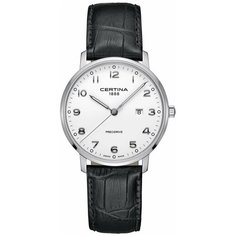 Наручные часы Certina DS Caimano, белый/серебряный/черный