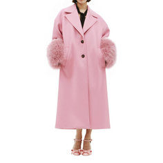 Пальто Blumarine, размер 44, розовый
