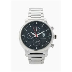 Наручные часы U.S. POLO ASSN., черный/серебристый