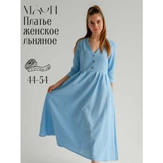 Платье MOUN, размер 52, голубой