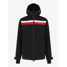 Пуховик GLISSADE Mens Faux Down jacket, размер 46, черный/красный