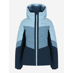 Пуховик GLISSADE Womens Faux Down Jacket, размер 42, голубой/синий