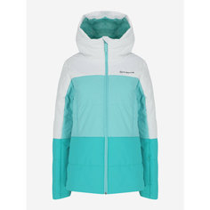 Куртка GLISSADE Womens Padded Jacket, размер 44, белый/голубой