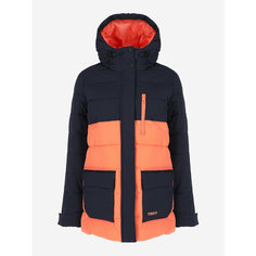 Пуховик Termit Infinity Female 5k Fakedown Jacket, размер 42/44, синий/оранжевый