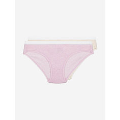 Трусы Columbia COTTON STRETCH LOGO ELASTIC, комплект из 2 шт., размер M, розовый/бежевый