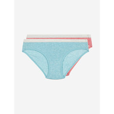 Трусы Columbia COTTON STRETCH LOGO ELASTIC, комплект из 2 шт., размер XL, красный/синий