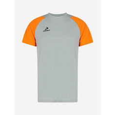 Футболка Demix Playmaker Tr Jsy, размер 52, серый/оранжевый