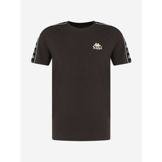 Футболка Kappa Authentic Mens Banda SS T-shirt, размер 54, темно-коричневый