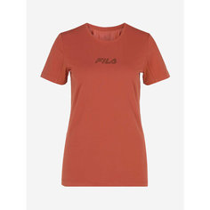 Футболка Fila Womens Fitness Slim SS T-shirt, размер 50, терракотовый