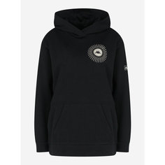 Худи Kappa Authentic Flash Womens Hooded Knitted Jumper W/O Zip, размер 46/48, , черный