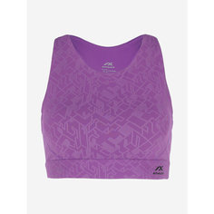 Топ спортивный ATHLEX Jacquard Bra, размер 40, фиолетовый