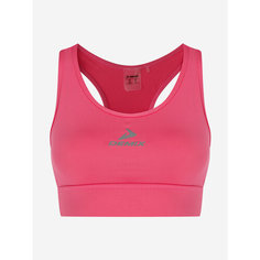 Топ спортивный Demix W D Running BaseLine Essentials Longline Bra, размер 48, розовый
