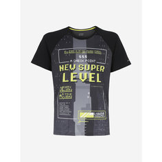 Футболка Demix Active boys sublimation T-Shirt, размер 134/140, черный