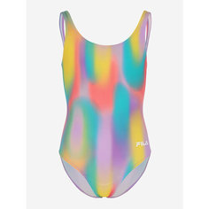 Купальник Fila Girls AOP Swimsuit, размер 152, мультицвет