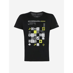 Футболка Demix Active Boys T-shirt, размер 122/128, черный