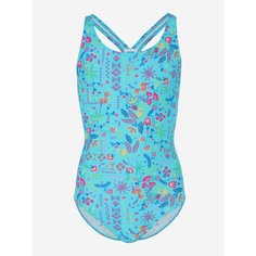 Пляжный комплект Joss Girls Training All-Over Printed Swimsuit, размер 164, cиний