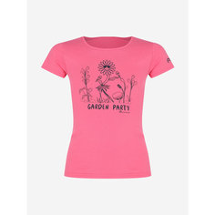 Футболка OUTVENTURE Essential Girls Short sleeve T-shirt, размер 134/140, розовый