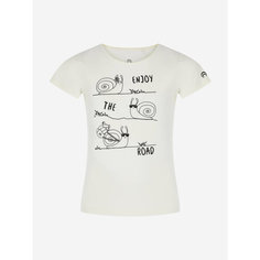 Футболка OUTVENTURE Essential Girls Short sleeve T-shirt, размер 146/152, кремовый
