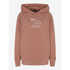 Худи Fila Womens Urban Hoodie, размер 50/52, , кофейный