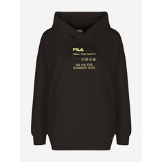 Худи Fila Womens Urban Hoodie, размер 46/48, , темно-коричневый