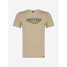 Футболка PROTEST Protest SS24 Male Table Single Dyed t-shirt, размер 56, бежевый