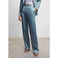 Брюки классические MANGO Nicole, размер 38, голубой