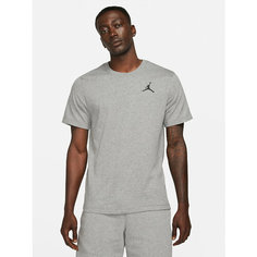 Футболка NIKE Embroidered, размер S, серый